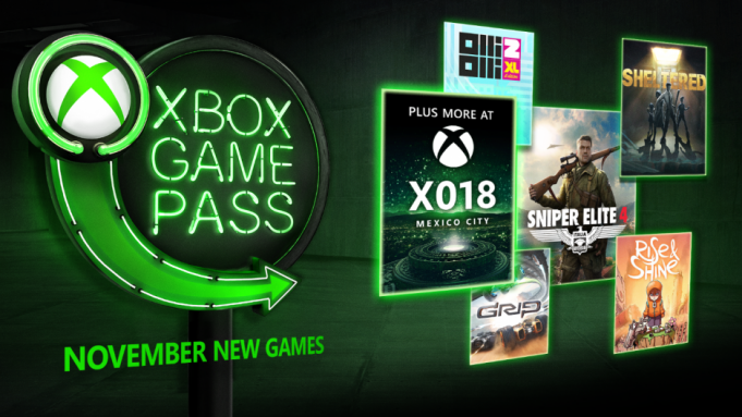 Xbox Game Pass : les jeux qui arrivent en Novembre 2018 xbox game pass novembre 2018