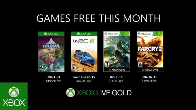 Games With Gold Janvier 2019