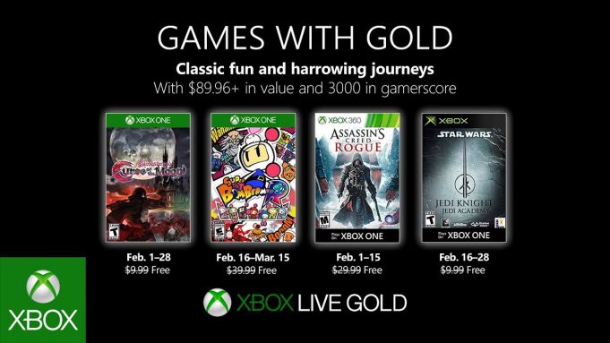 Games With Gold Février 2019