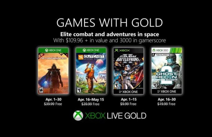 Games With Gold Avril 2019 xbox live gold avril 2019