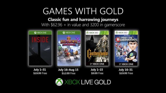 Games With Gold Juillet 2019 games with gold juillet 2019
