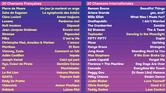 playlist france lets sing 2025